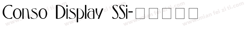 Conso Display SSi字体转换